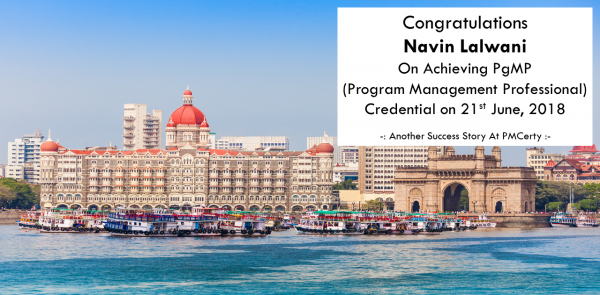 Congratulations Navin on Achieving PgMP..!