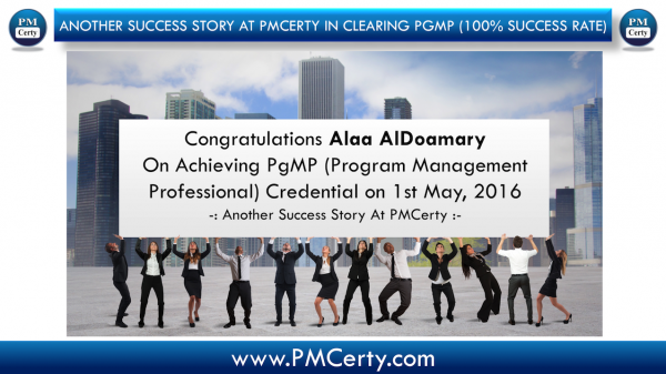 Congratulations Alaa On Achieving PgMP..!