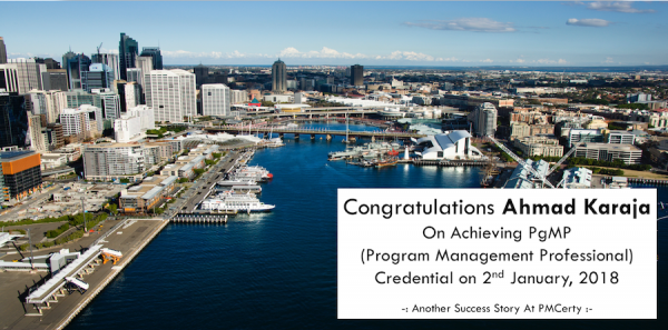 Congratulations Ahmad on Achieving PgMP..!