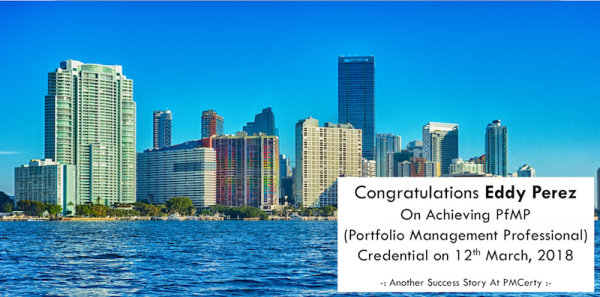 Congratulations Eddy on Achieving PfMP..!