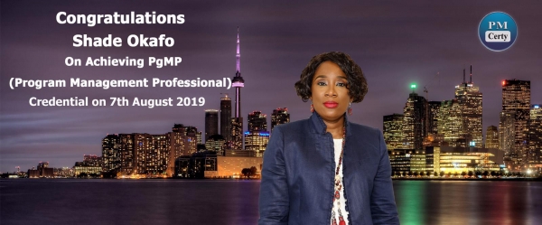 Congratulations Shade on Achieving PgMP..!