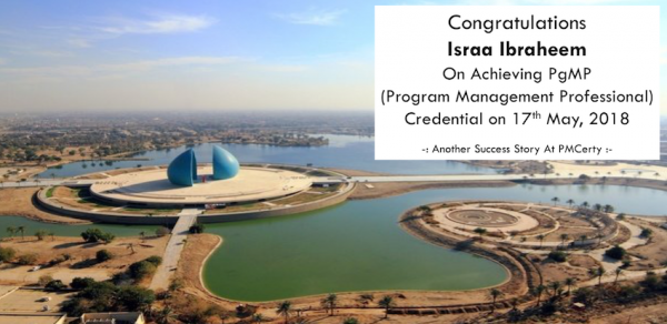 Congratulations Israa on Achieving PgMP..!