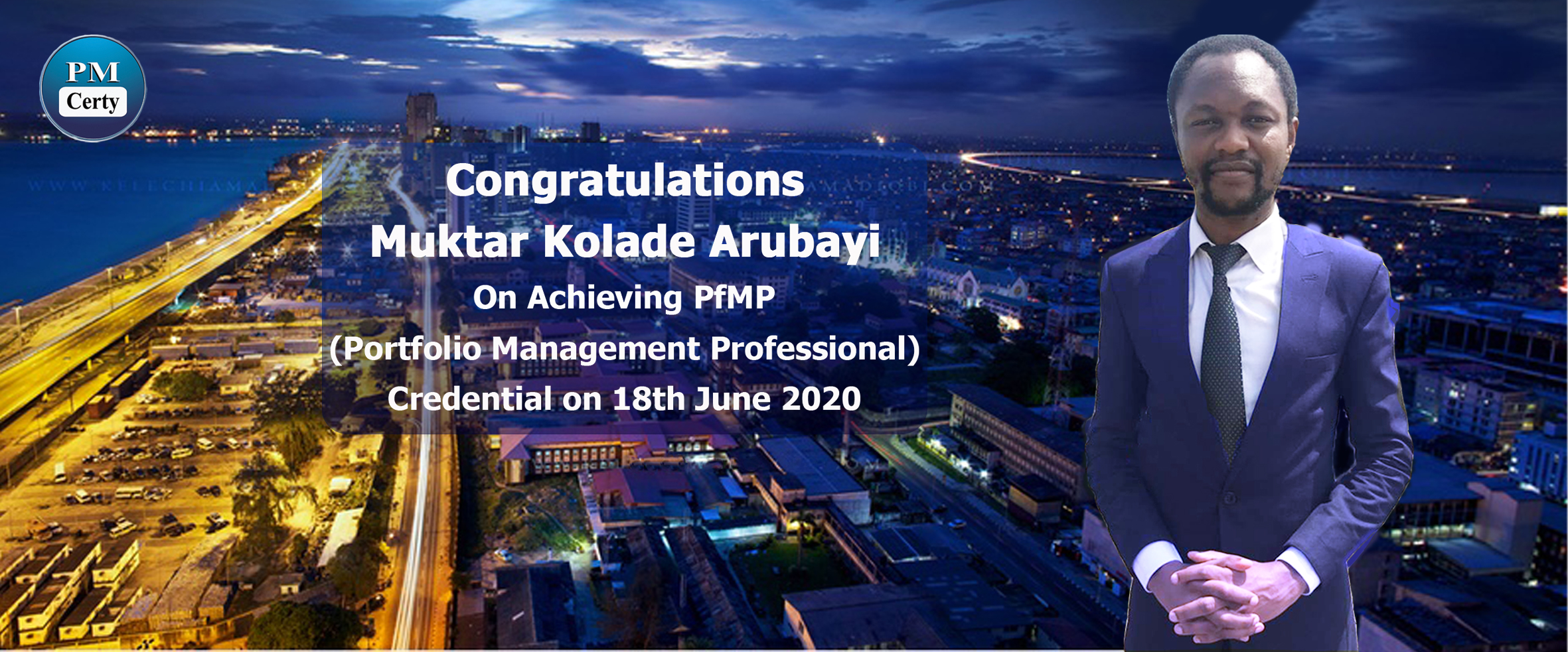 Congratulations Muktar on Achieving PfMP..!