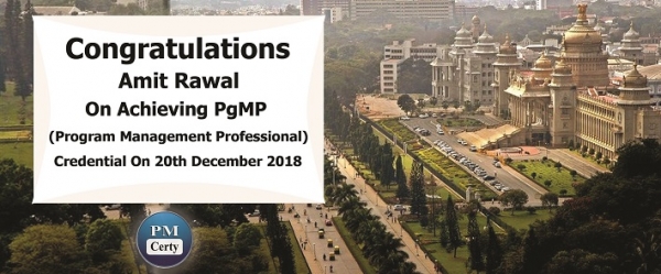 Congratulations Amit on Achieving PgMP..!