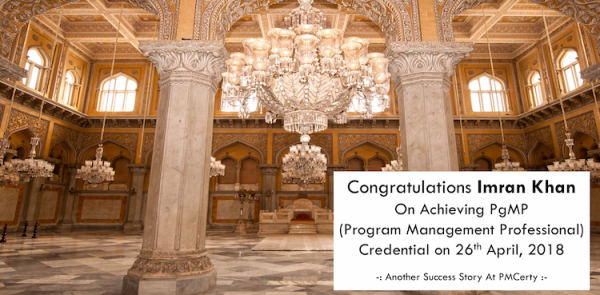 Congratulations Imran on Achieving PgMP..!