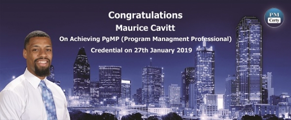 Congratulations Maurice on Achieving PgMP..!
