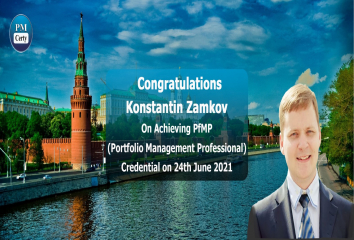 Congratulations Konstantin on Achieving PfMP..!