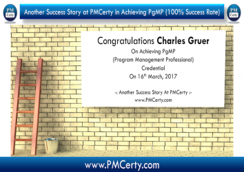 Congratulations Charles On Achieving PgMP..!